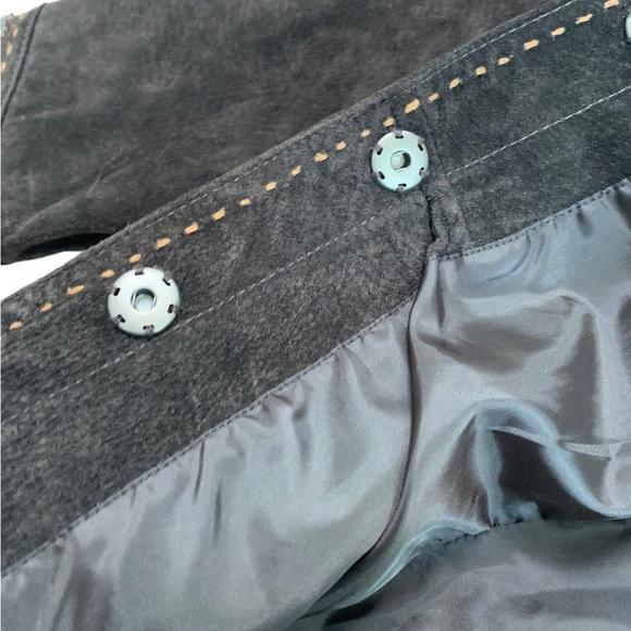 Coldwater Creek Brown Suede Jacket Beaded Embroidered Western Size Large vintage - Picture 5 of 17